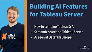 Semantic Search for Tableau Server  Developing AI Features with Tableau LangChain [upl. by Rausch777]