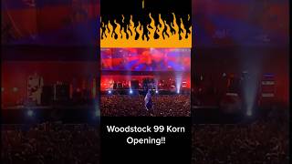 Korn Woodstock 99 korn woodstock concert live metal music epic song songs classic mustsee [upl. by Eki]