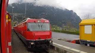 Swiss Trains Riding the Albula Railway  Filisur to Bergün [upl. by Ezara]