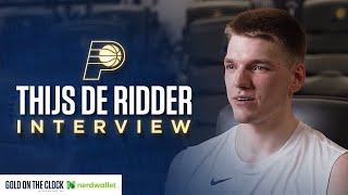 Indiana Pacers PreDraft Workouts Thijs De Ridder 1on1 Interview June 12 2024 [upl. by Einna]