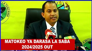 MATOKEO YA DARASA LA SABA 20242025 HAYA HAPA NECTA IMETANGAZA MATOKEO YA DARASA LA SABA [upl. by Aivatnohs582]