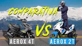 AEROX 4 TIEMPOS VS AEROX 2 TIEMPOS  DIFERENCIAS [upl. by Zondra]