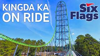 4K ON RIDE Kingda Ka  Tallest Roller Coaster in the World  Six Flags Great Adventure [upl. by Rodmann695]