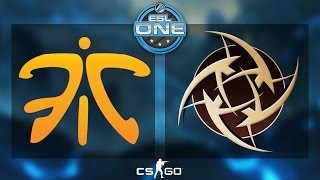 CSGO  Fnatic vs NiP Dust2  ESL One 2015 Katowice  Grand Final  Map 1 [upl. by Min]