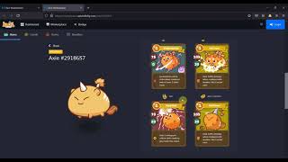 Axie Cards Explained Ronin Single Combat Double Damage Card When Combined [upl. by Jeffers770]