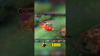 Edith or Flicker Combo💥  MLBB mlbb edithgameplay mlbbshortsvideo [upl. by Aisayn467]