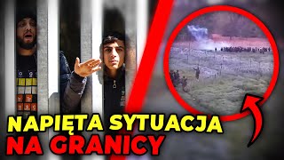 Napięta sytuacja na granicy z Białorusią Polskie służby odparły szturm 140 migrantów [upl. by Natsuj]