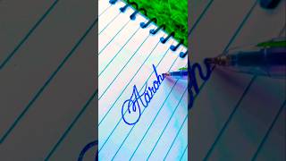 Writing a nameAarohi shorts viral trending handwriting simranwritingshorts [upl. by Eatnod]