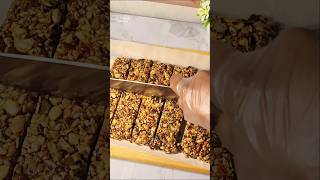 ONLY 3 ingredients Protein Energy Bars Quick and Easy shorts proteinbars energybar quickrecipe [upl. by Eldnik]