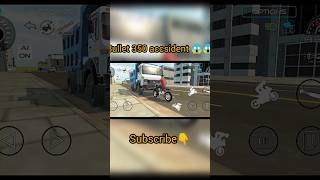 Bullet 350 accident 😱shorts ytshorts shortsfeed gaming trendingshorts viralshorts [upl. by Yrolam]