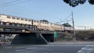 Caltrain 909 going southbound from Potrero Hill San Francisco California [upl. by Lacim]