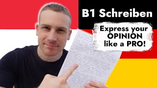 GERMAN B1🔑 Exam WRITING GUIDE  Deutsch Goethe B1 Schreiben [upl. by Maggy178]