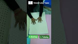 Natural Latex Types Dunlop Vs Talalay Latex shorts latex Dunlop talalay naturallatex Mattress [upl. by Leinod]