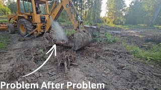 Problem After Problem  Prepping For Driveway  Stump Removal driveway homesteading God rawland [upl. by Eneleoj]