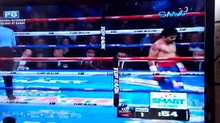 manny pacquiao vs brandon bambam rios round 1 to 3 [upl. by Irac]