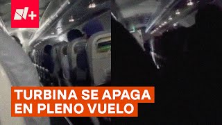 Así suena un avión cuando una turbina se apaga en medio de un vuelo  N [upl. by Demha416]