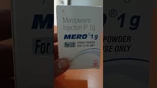 MERO 1 g  Meropenem Injection IP  For IV [upl. by Simonette533]