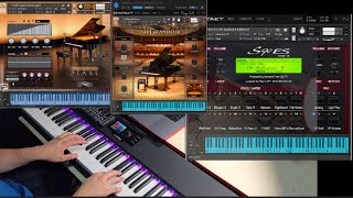 Estos son los mejores pianos para kontakt en 2024 S90Pearl concert  the grandeur [upl. by Hctud]