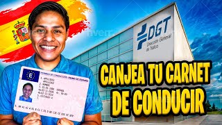 Cómo canjear tu carnet de conducir extranjero en España  Guía 2024 [upl. by Nosa978]