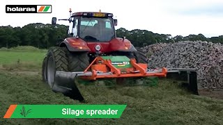 Holaras  Siloverteiler VIKING an CaseIH Magnum 225 [upl. by Lidaa]