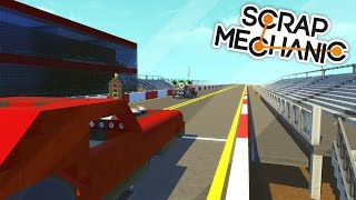 COURSE DE DRAGSTER  SCRAP MECHANIC [upl. by Xirtaeb]