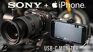 iPhone 15 as a Wired Sony Camera Monitor [upl. by Rubens]