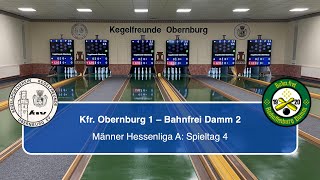 Kegelfreunde Obernburg 1  Bahnfrei Damm 2  Männer Hessenliga A [upl. by Miarfe]