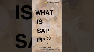 What is SAP PP [upl. by Yrbua]