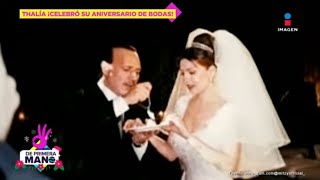 Thalía recuerda su BODA con Tommy Mottola en su 23 aniversario  De Primera Mano [upl. by Coreen]