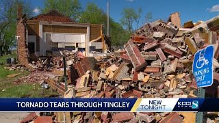 Historic community center lost in Tingley Iowa tornado [upl. by Devonna]