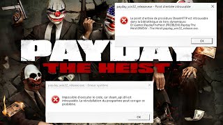 🔧 How To Solve Payday The Heist steamapidll is Missing Error 🔧 [upl. by Enitsrik]