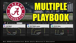 Alabama Multiple Playbook Guide  College Football 25 [upl. by Pegasus]