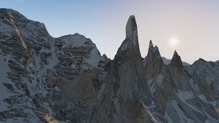 Cerro Torre and Fitz Roy in XPlane 11 [upl. by Allain]