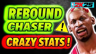 Rebound Chaser CRAZY STATS on NBA 2K25 Best Build [upl. by Einnov758]