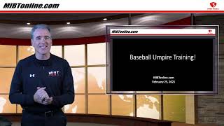 MIBTonlinecom Baseball Umpire Training [upl. by Sorodoeht]