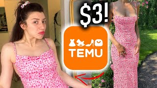 I tested TEMUs DISTURBINGLY CHEAP DRESSES [upl. by Dinnie580]