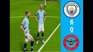 Manchester City 60 Brentford PES 6 GAME NEW English Premier League Saturday 091424 [upl. by Ody]