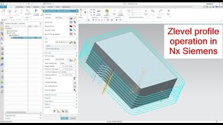 Nx Cam Tutorial 7 Zlevel Profile Program for VMC Machine [upl. by Adnana700]