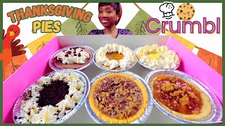 ASMR  MUKBANG CRUMBL COOKIES  FRENCH SILK  PUMPKIN  KEY LIME  PECAN  APPLE  COOKIES AND CREME [upl. by Llenil970]