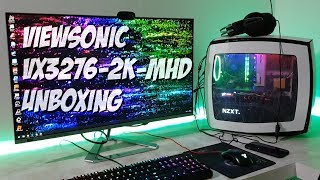 ViewSonic VX32762Kmhd Unboxing and Quick Overview [upl. by Egidius]