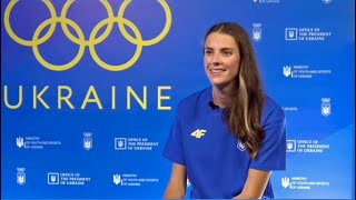 Yaroslava Mahuchikh Interview in Paris 2024Ukraine House [upl. by Dnomse]