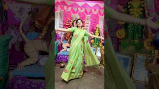 Dhaker taale 💚 dance viralvideo trending durgapuja [upl. by Allegna]