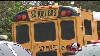 School bus hits power pole in East Fort Myers [upl. by Jak537]