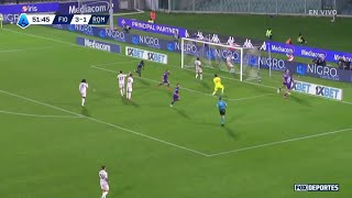 💥🤩 ¡GOL DE EDOARDO BOVE  Fiorentina 41 Roma  SerieAenFOX [upl. by Githens367]