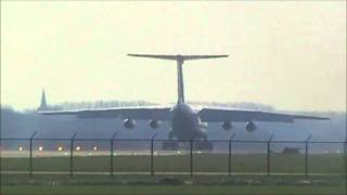 Landing Russische Ilyushin 76 IL67 at Airbase LeeuwardenEHLW [upl. by Lajib]