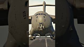 AMAZING TAKE OFF C17 GLOBEMASTER III EPIC MOMENT aircraft pesawat aviation [upl. by Cheshire]