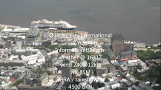 Quebec City International ATIS  CYQB Real world ATC [upl. by Peck]