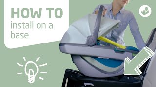 How to install the MaxiCosi Coral car seat on a base [upl. by Lunnete]