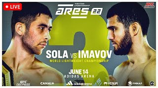 Ares FC 22 Sola vs Imavov  LIVE STREAM  MMA Fight Companion  AFC 22 UFC Fight Pass FRANCE [upl. by Maples]