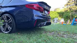 BMW M550I Remus Axle back Cold start [upl. by Idas113]